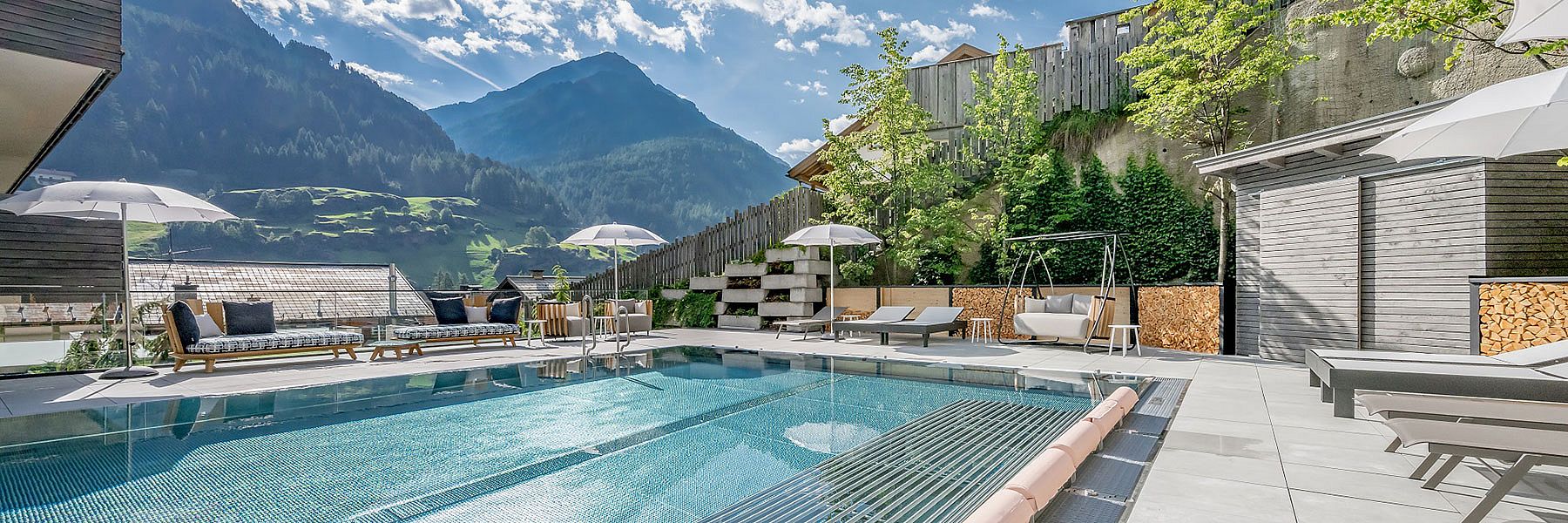 Hotel Bergland Sölden im Sommer